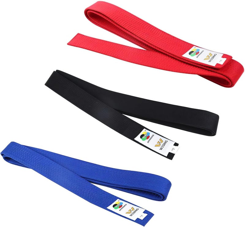 W WESING WESING Karate Belt WKF Approved for Karate Competition Black Red Blue Belt Martial Arts - Image 5